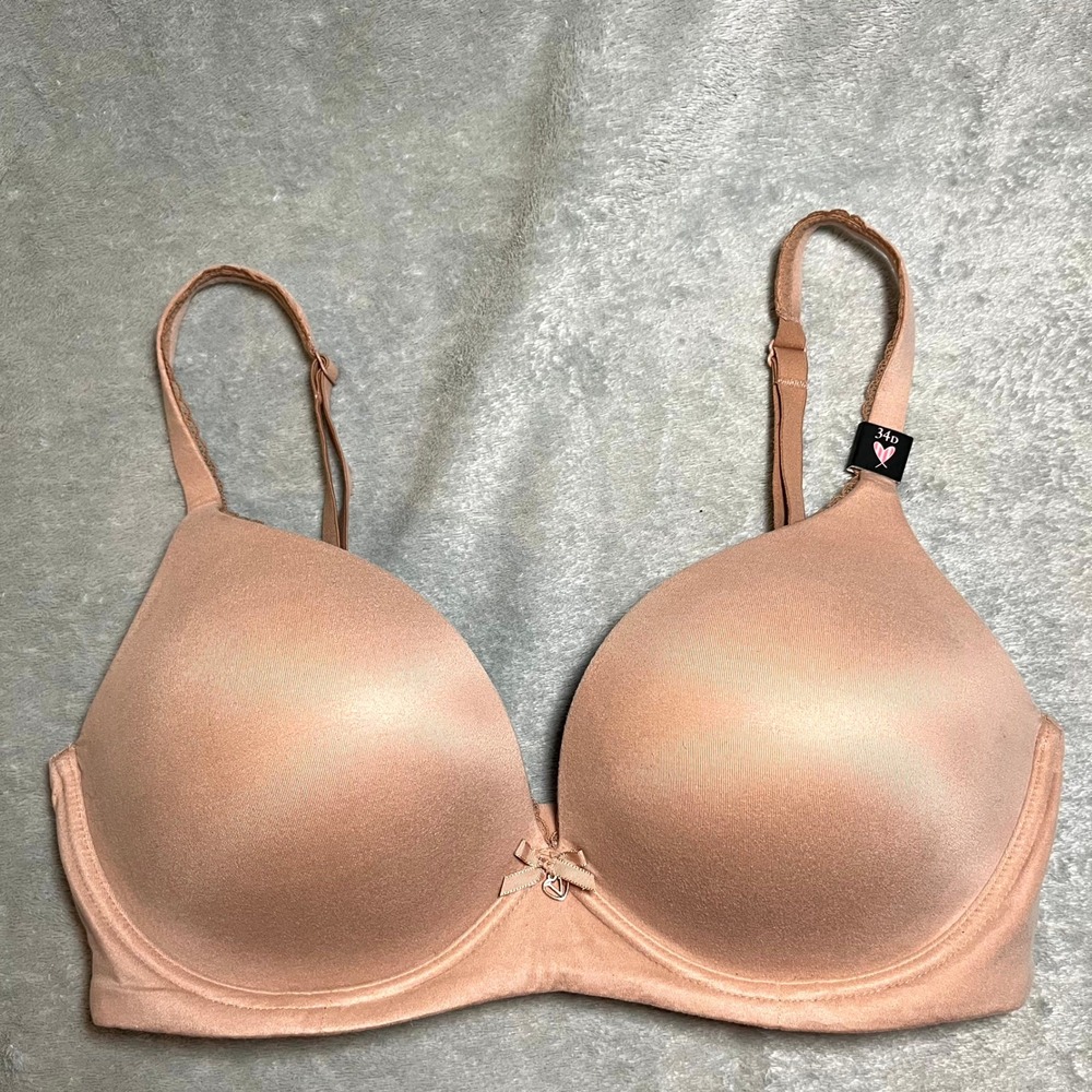 Victoria's Secret Bra Body by Victoria No Wire Wireless Beige 34D NEW WITH TAGS